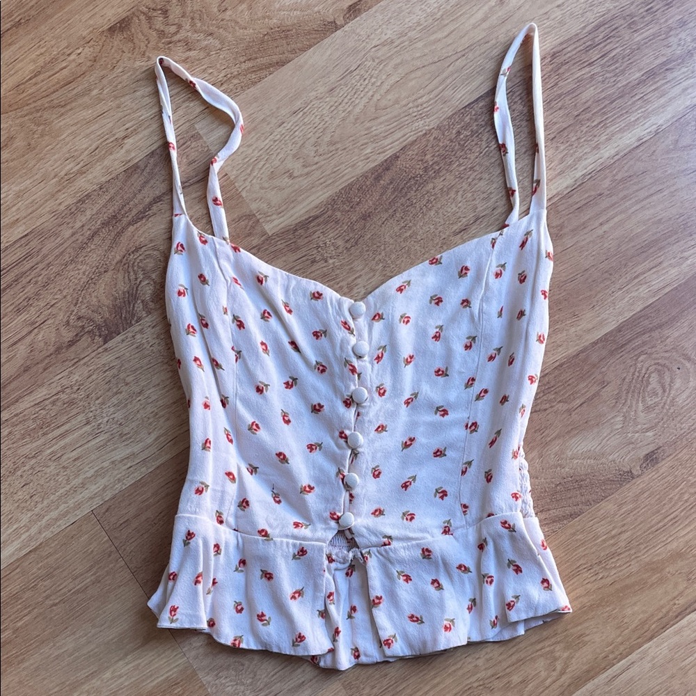 Reformation Adela corset top